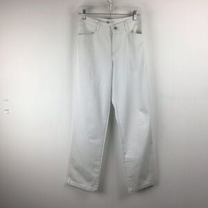 Lee at the Waist white stretch denim jeans, size 8